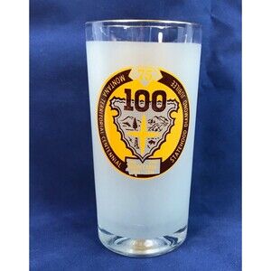 Montana Territorial Centennial Statehood Diamond Jubilee Drink Glass 1864-1964
